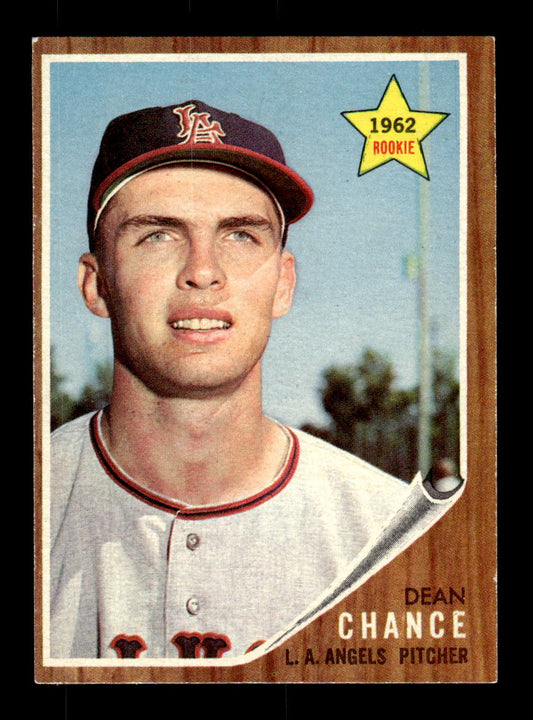 1962 Topps #194a Dean Chance Los Angeles Angels EX CS26014832