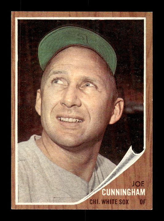 1962 Topps #195a Joe Cunningham Chicago White Sox EX CS26014833