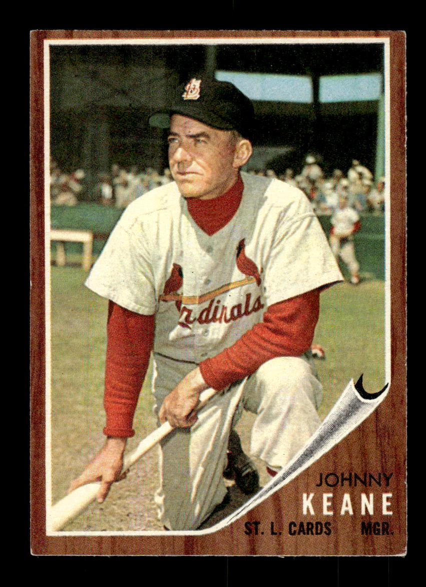 1962 Topps #198 Johnny Keane St. Louis Cardinals EX CS26014836