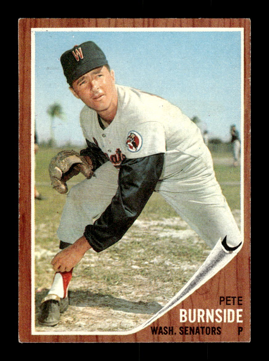 1962 Topps #207 Pete Burnside Washington Senators EX CS26014843