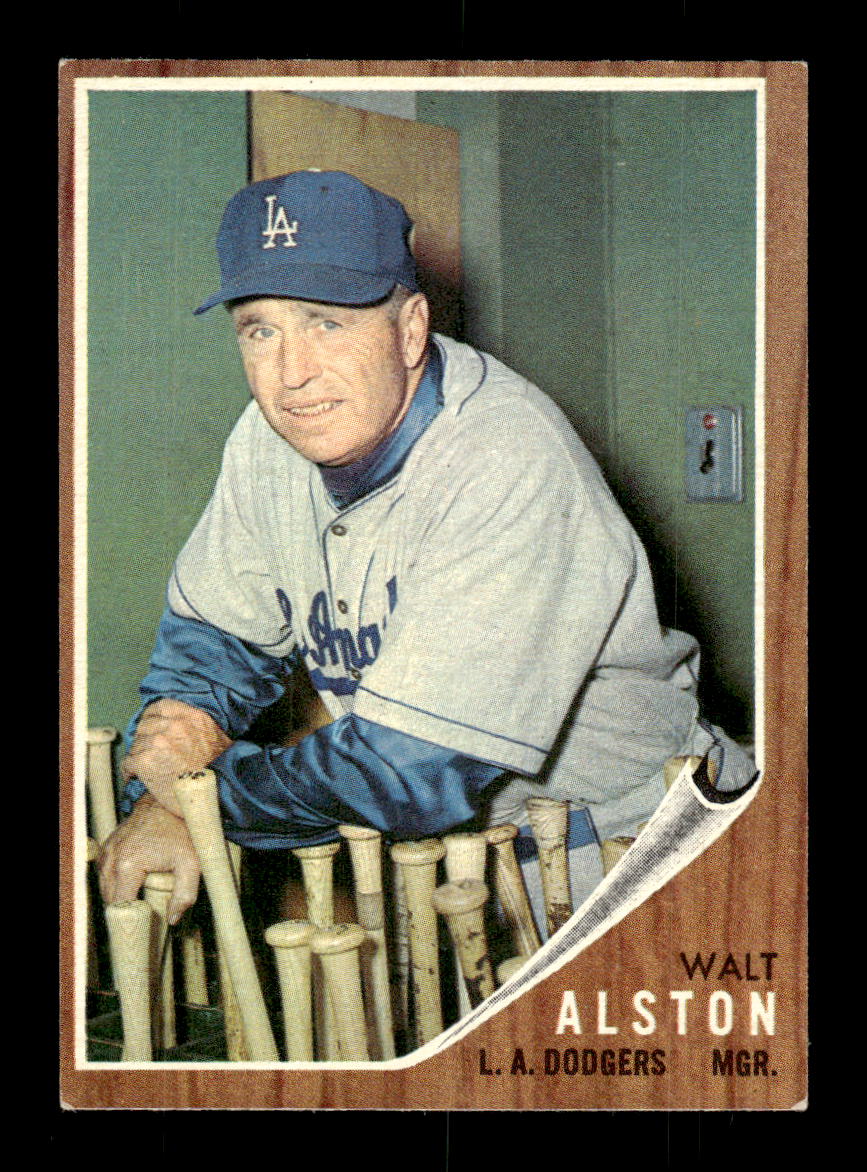 1962 Topps #217 Walt Alston Los Angeles Dodgers EX CS26014852