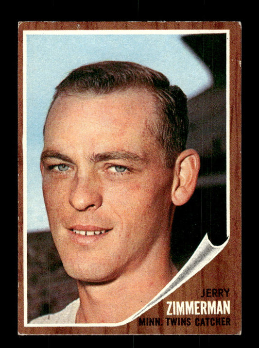 1962 Topps #222 Jerry Zimmerman Minnesota Twins EX CS26014856