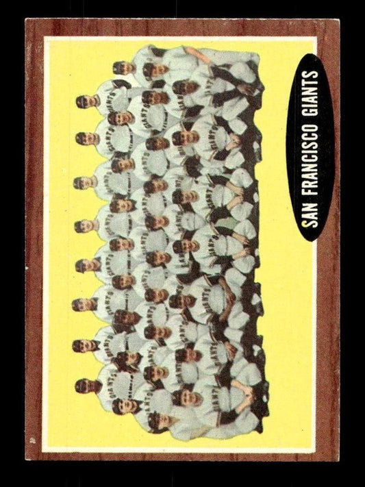 1962 Topps #226 San Francisco Giants San Francisco Giants EX CS26014860