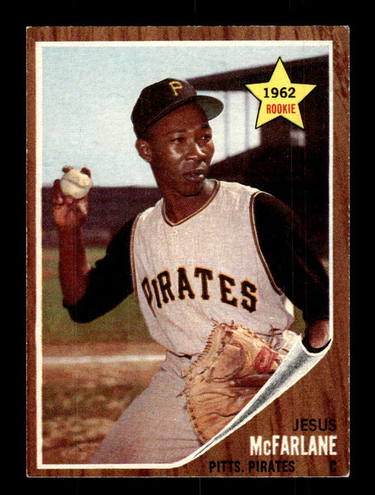 1962 Topps #229 Jesus McFarlane Pittsburgh Pirates EX CS26014863