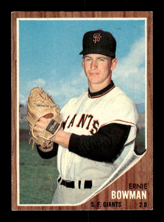 1962 Topps #231 Ernie Bowman San Francisco Giants EX CS26014864