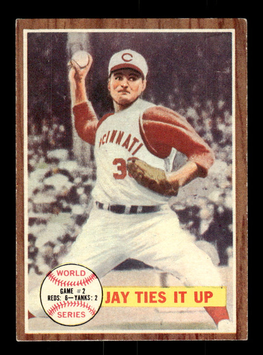 1962 Topps #233 World Series Game #2 Cincinnati Reds EX CS26014865