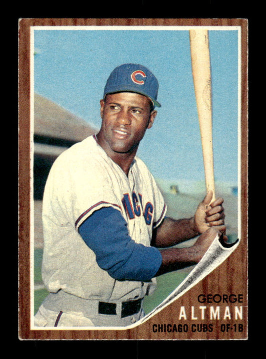 1962 Topps #240 George Altman Chicago Cubs EX CS26014870