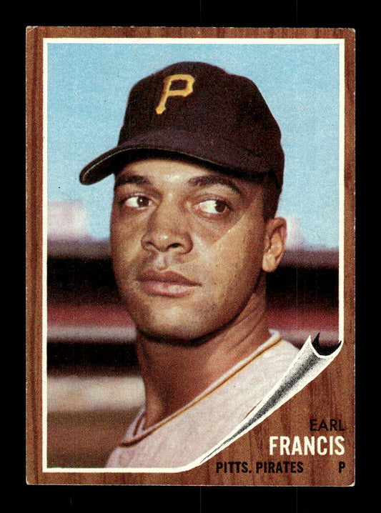 1962 Topps #252 Earl Francis Pittsburgh Pirates EX CS26014882