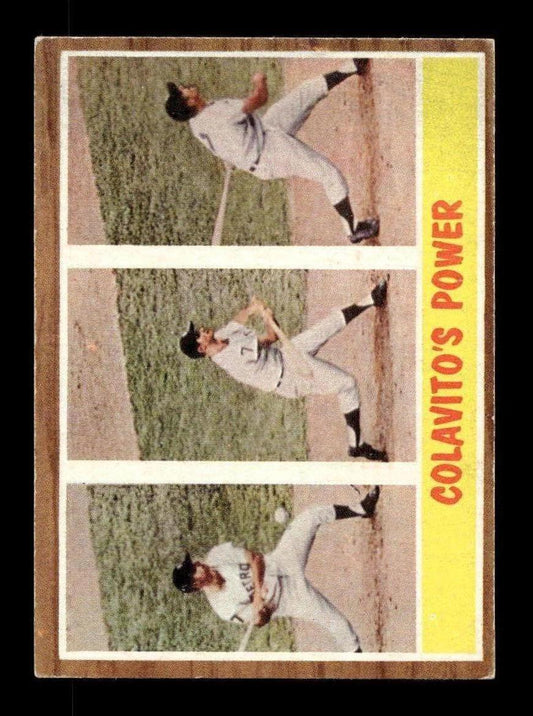 1962 Topps #314 Colavito's Power Detroit Tigers EX CS26014935
