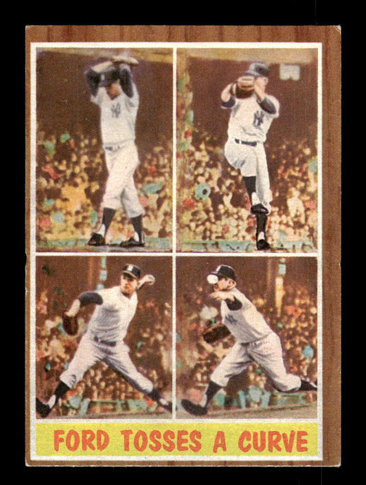 1962 Topps #315 Ford Tosses A Curve New York Yankees EX CS26014936