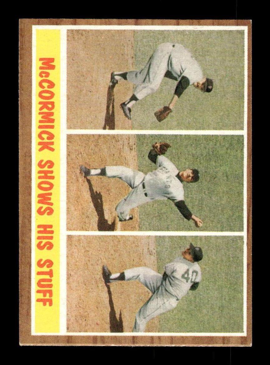 1962 Topps #319 McCormick Shows His Stuff San Francisco Giants EX CS26014939