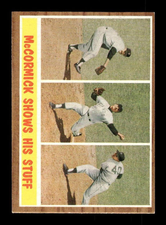 1962 Topps #319 McCormick Shows His Stuff San Francisco Giants EX CS26014939