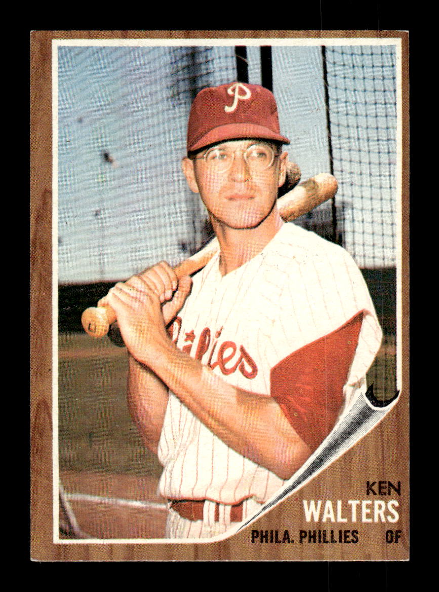1962 Topps #328 Ken Walters Philadelphia Phillies EX CS26014947