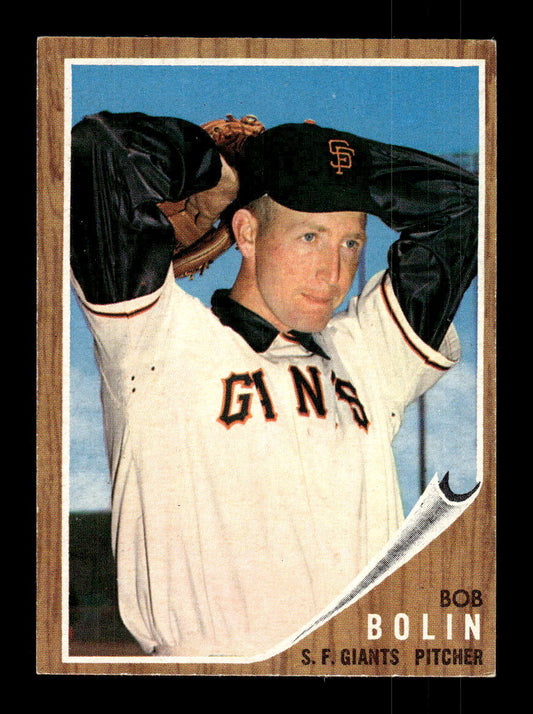 1962 Topps #329 Bob Bolin San Francisco Giants EX CS26014948