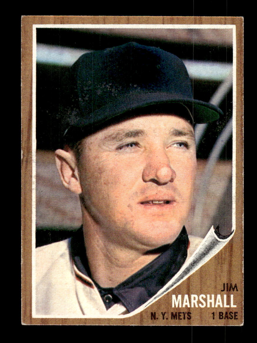 1962 Topps #337 Jim Marshall New York Mets EX CS26014954