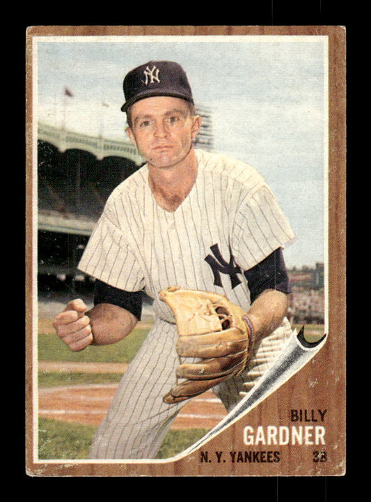 1962 Topps #338 Billy Gardner New York Yankees EX CS26014955