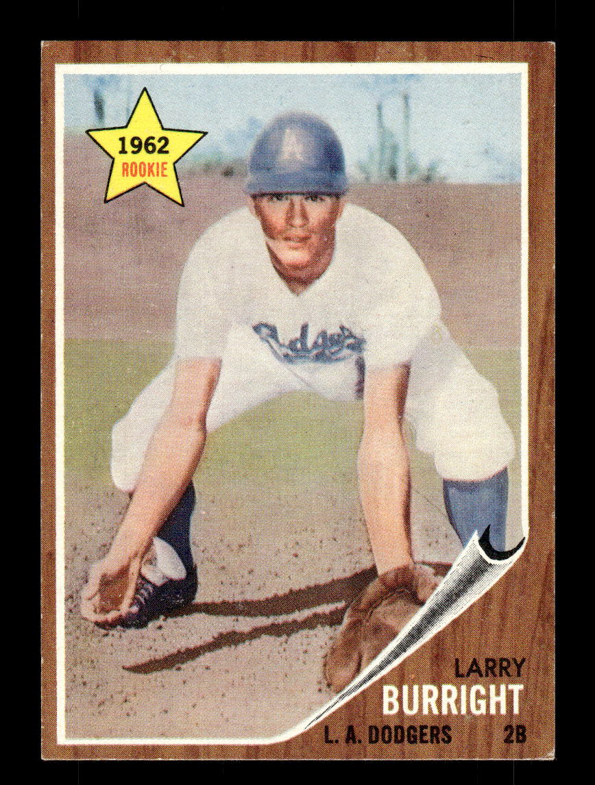 1962 Topps #348 Larry Burright Los Angeles Dodgers EX CS26014963