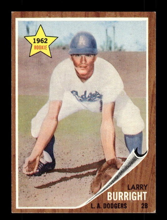 1962 Topps #348 Larry Burright Los Angeles Dodgers EX CS26014963