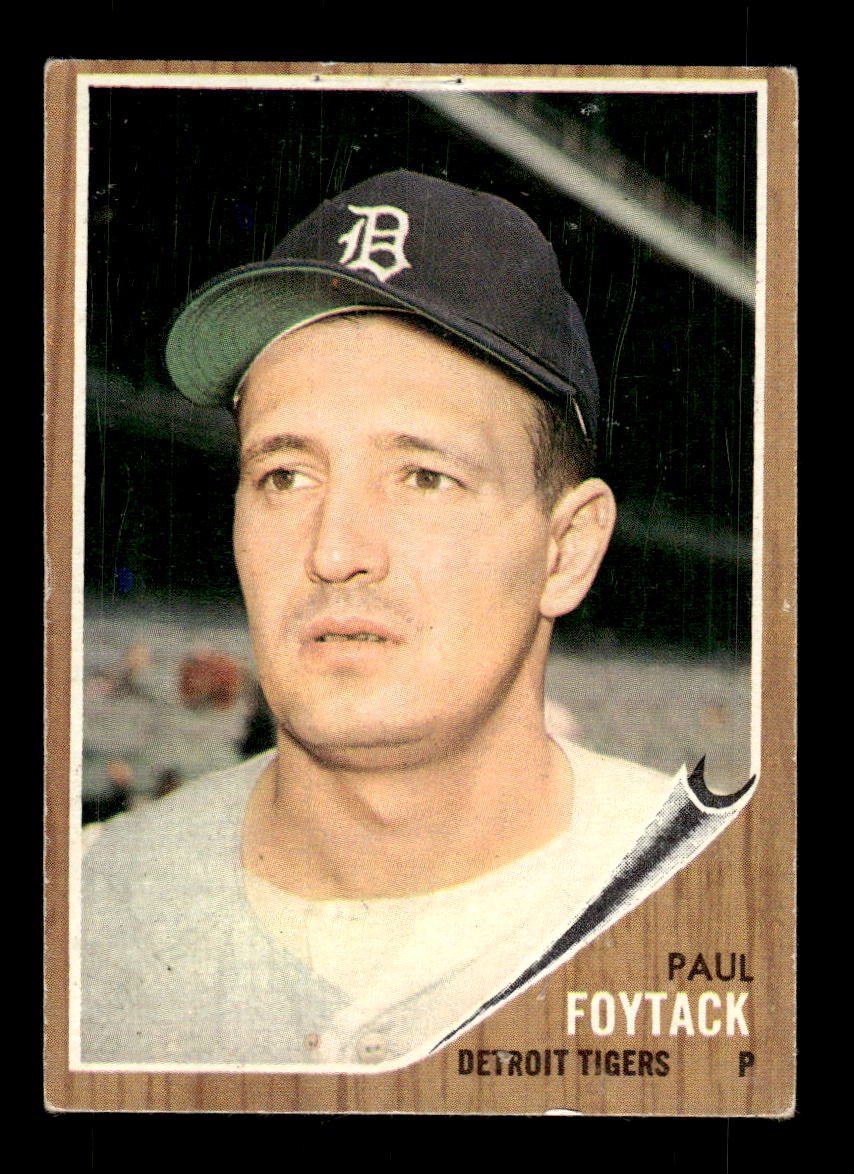 1962 Topps #349 Paul Foytack Detroit Tigers EX CS26014964