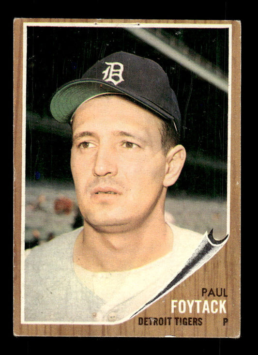 1962 Topps #349 Paul Foytack Detroit Tigers EX CS26014964