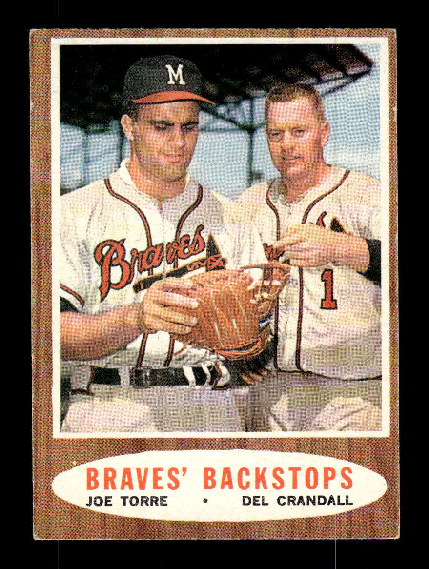 1962 Topps #351 Braves' Backstops Milwaukee Braves EX CS26014965