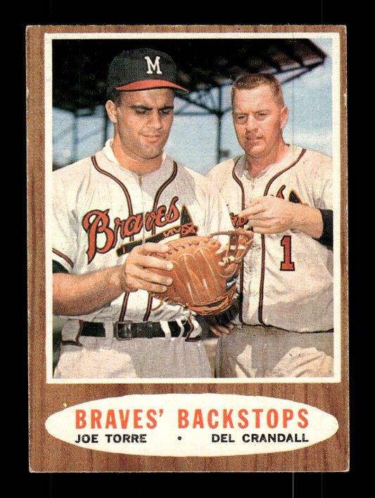 1962 Topps #351 Braves' Backstops Milwaukee Braves EX CS26014965