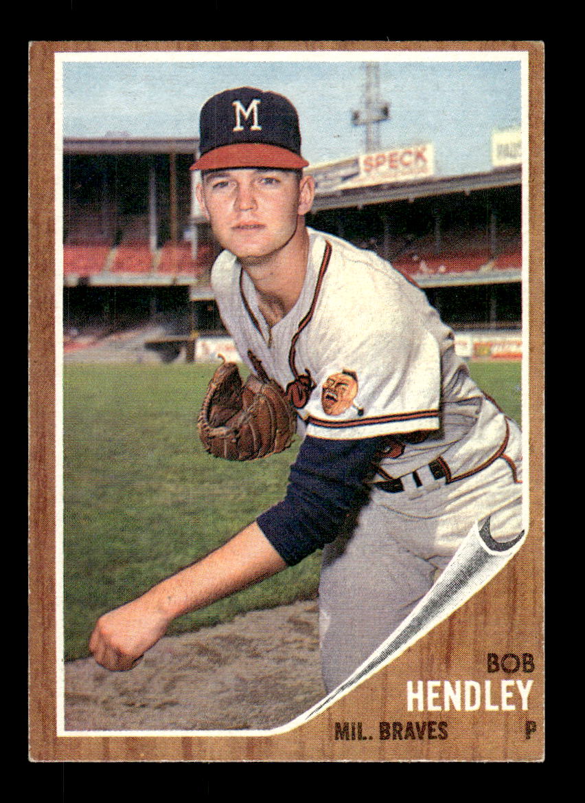 1962 Topps #361 Bob Hendley Milwaukee Braves EX CS26014972