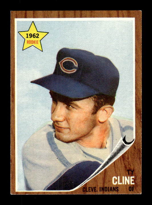 1962 Topps #362 Ty Cline Cleveland Indians EX CS26014973