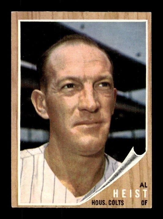 1962 Topps #373 Al Heist Houston Colt .45s EX CS26014984