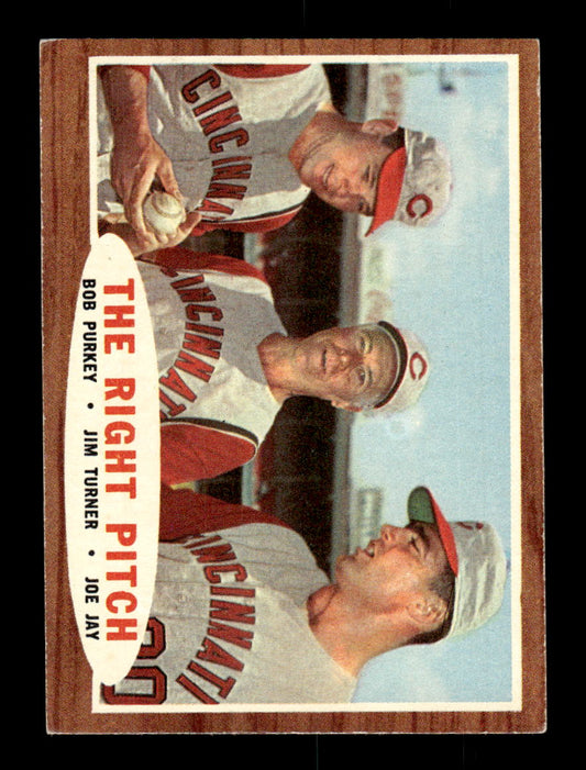 1962 Topps #263 The Right Pitch Bob Purkey Jim Turner  Joe Jay EX CS26015045