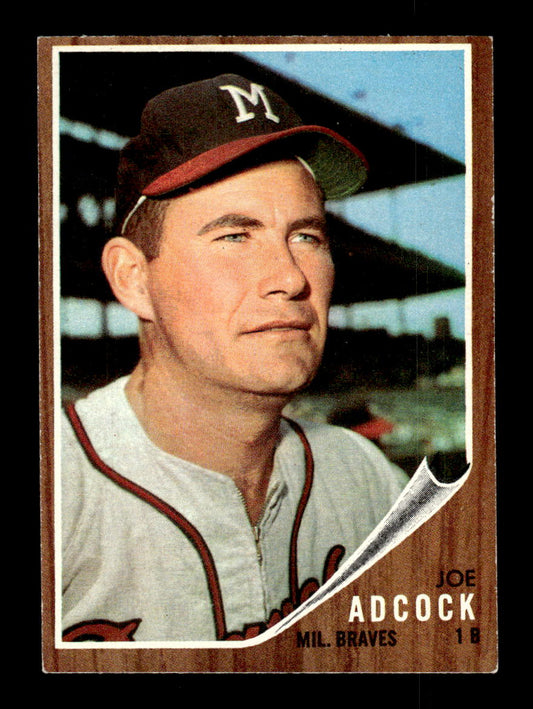 1962 Topps #265 Joe Adcock Milwaukee Braves EX CS26015047