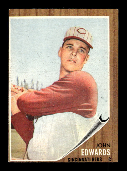 1962 Topps #302 John Edwards Cincinnati Reds EX CS26015078