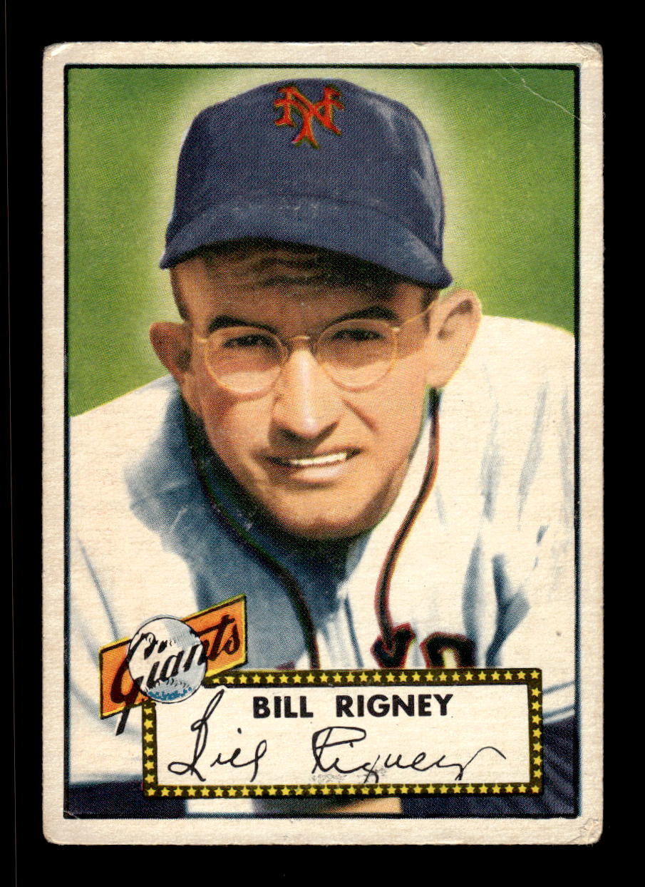 1952 Topps #125 Bill Rigney New York Giants LOW GRADE CS26015097
