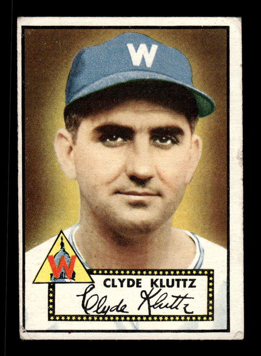 1952 Topps #132 Clyde Kluttz Washington Senators LOW GRADE CS26015103
