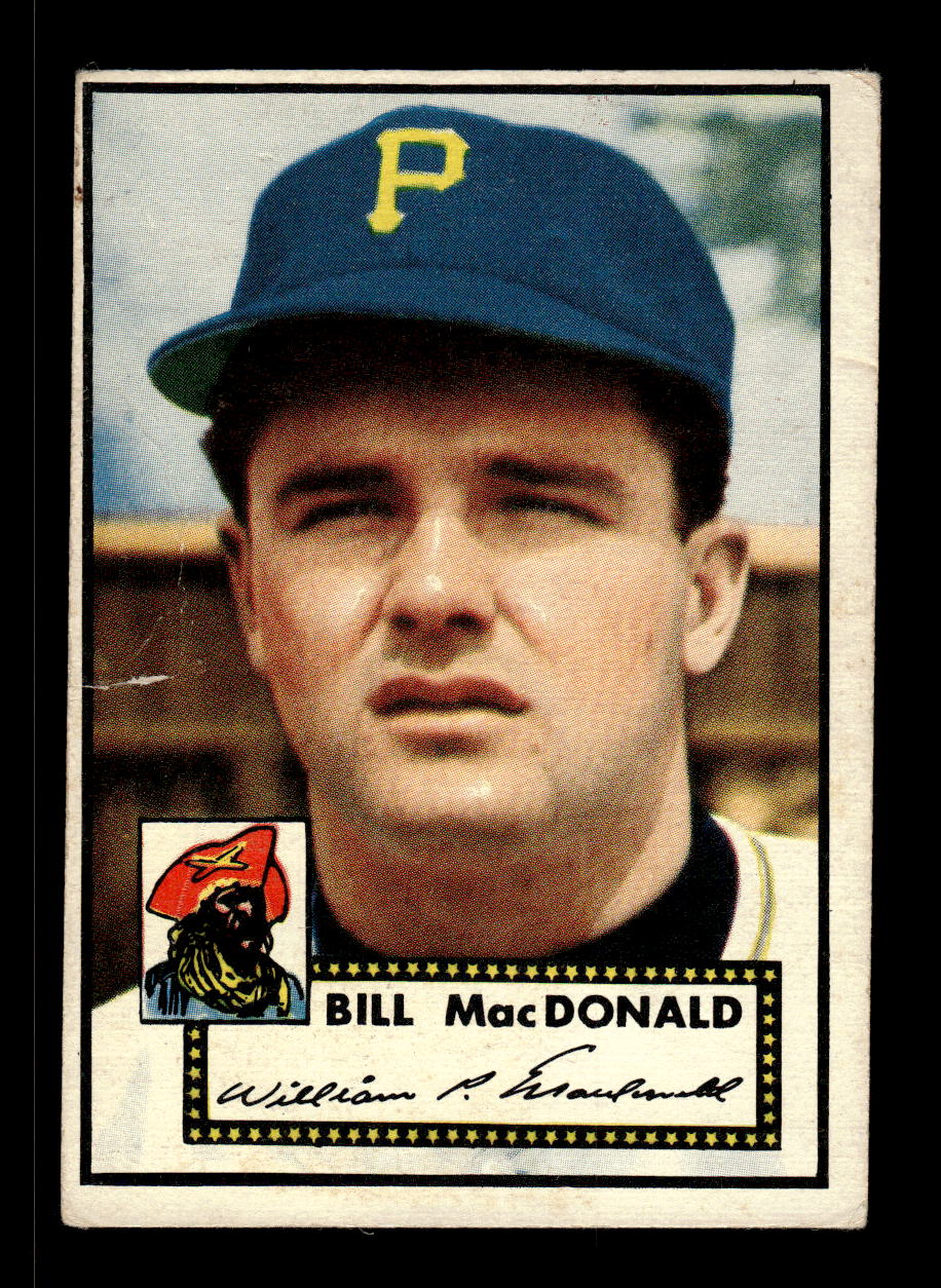 1952 Topps #138 Bill Macdonald Pittsburgh Pirates LOW GRADE CS26015109