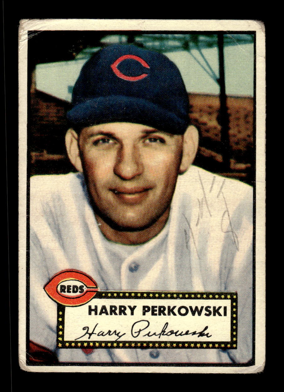 1952 Topps #142 Harry Perkowski Cincinnati Reds LOW GRADE CS26015113