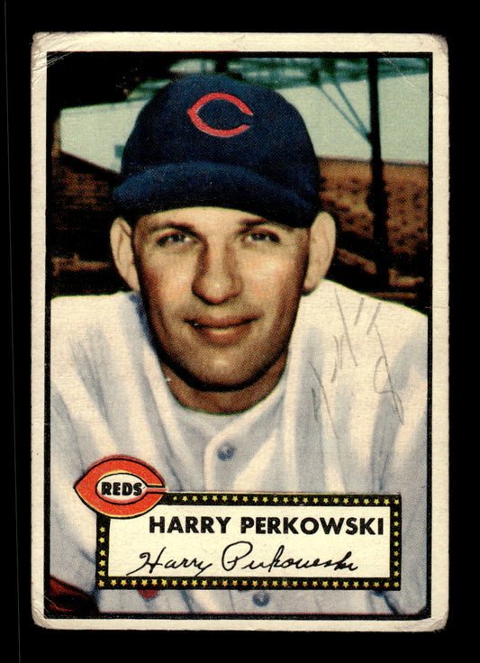 1952 Topps #142 Harry Perkowski Cincinnati Reds LOW GRADE CS26015113