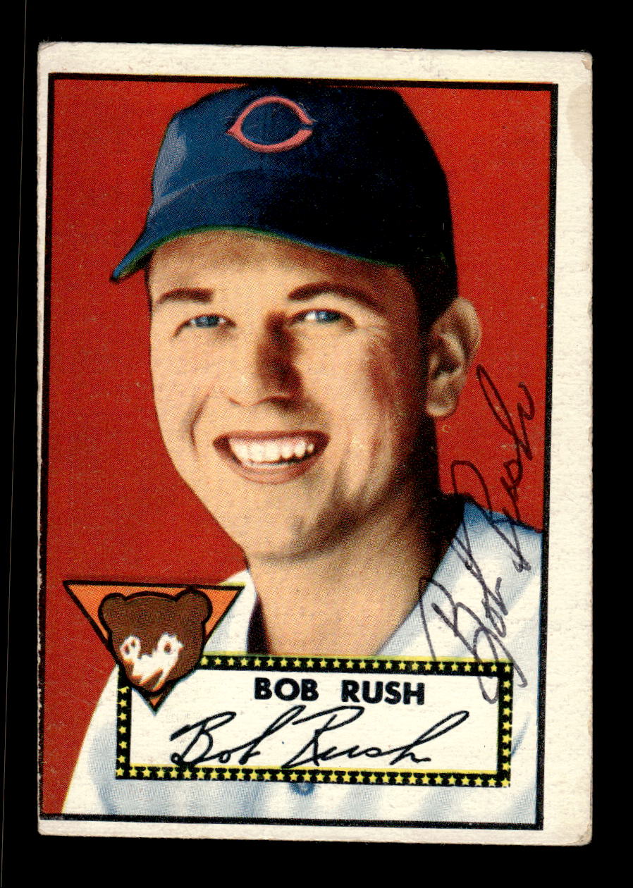 1952 Topps #153 Bob Rush Signed VG CS26015124