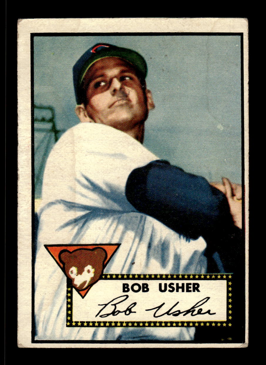 1952 Topps #157 Bob Usher Chicago Cubs LOW GRADE CS26015128