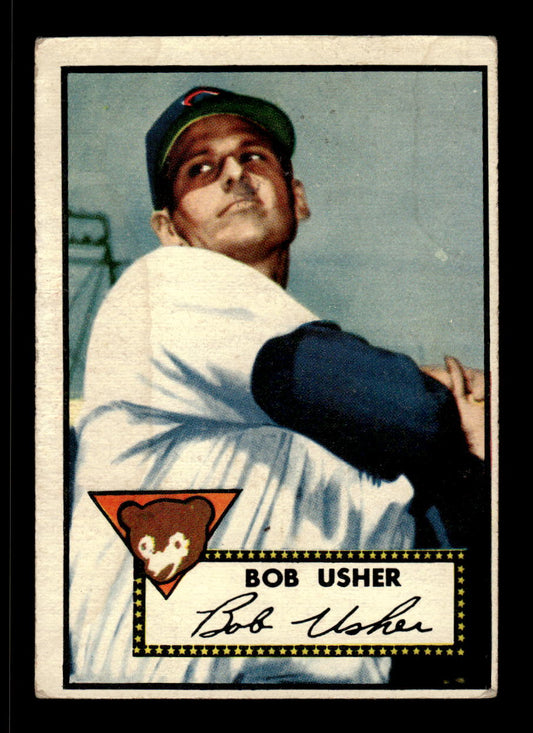 1952 Topps #157 Bob Usher Chicago Cubs LOW GRADE CS26015128