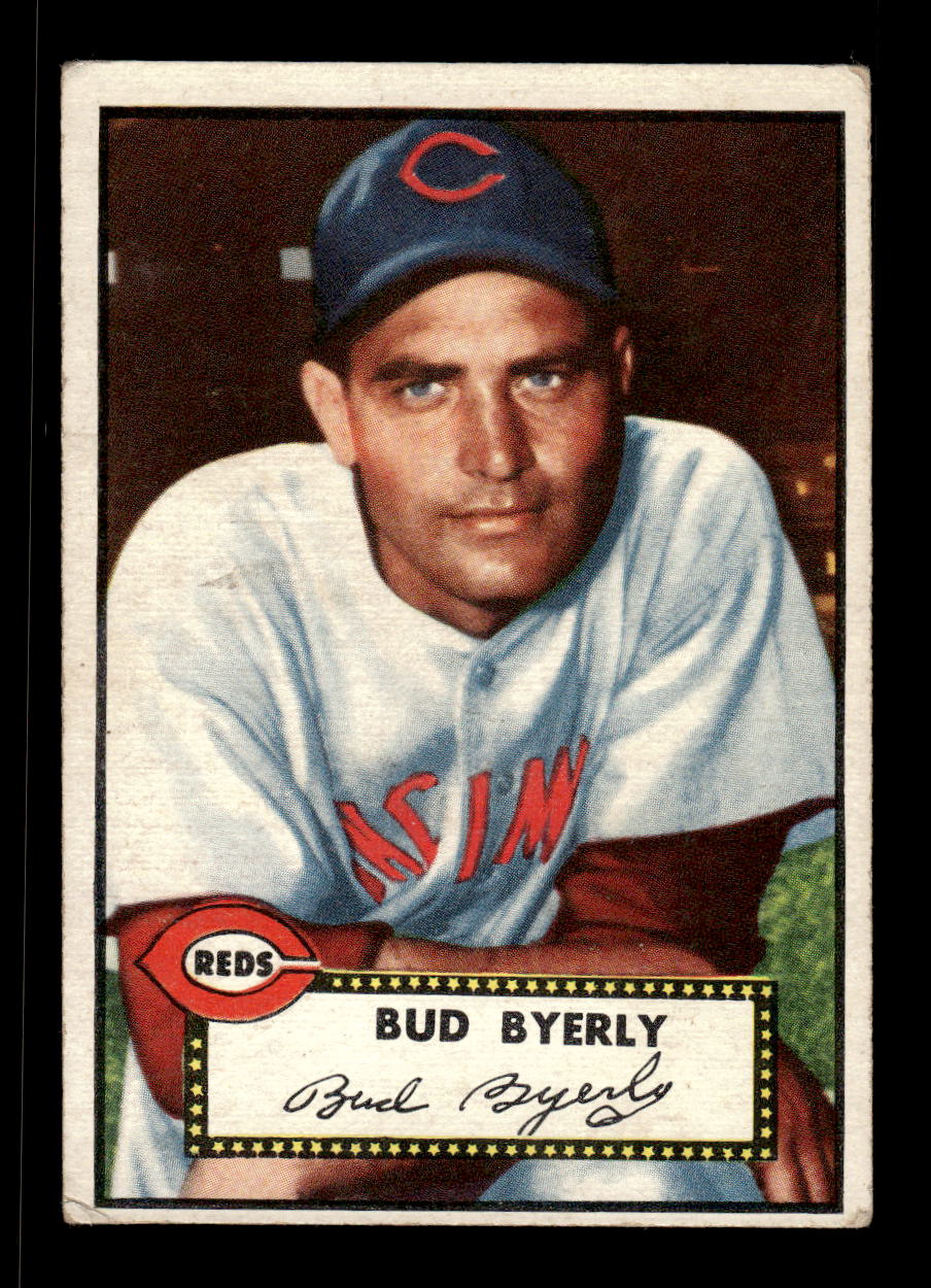1952 Topps #161 Bud Byerly Cincinnati Reds VG CS26015131