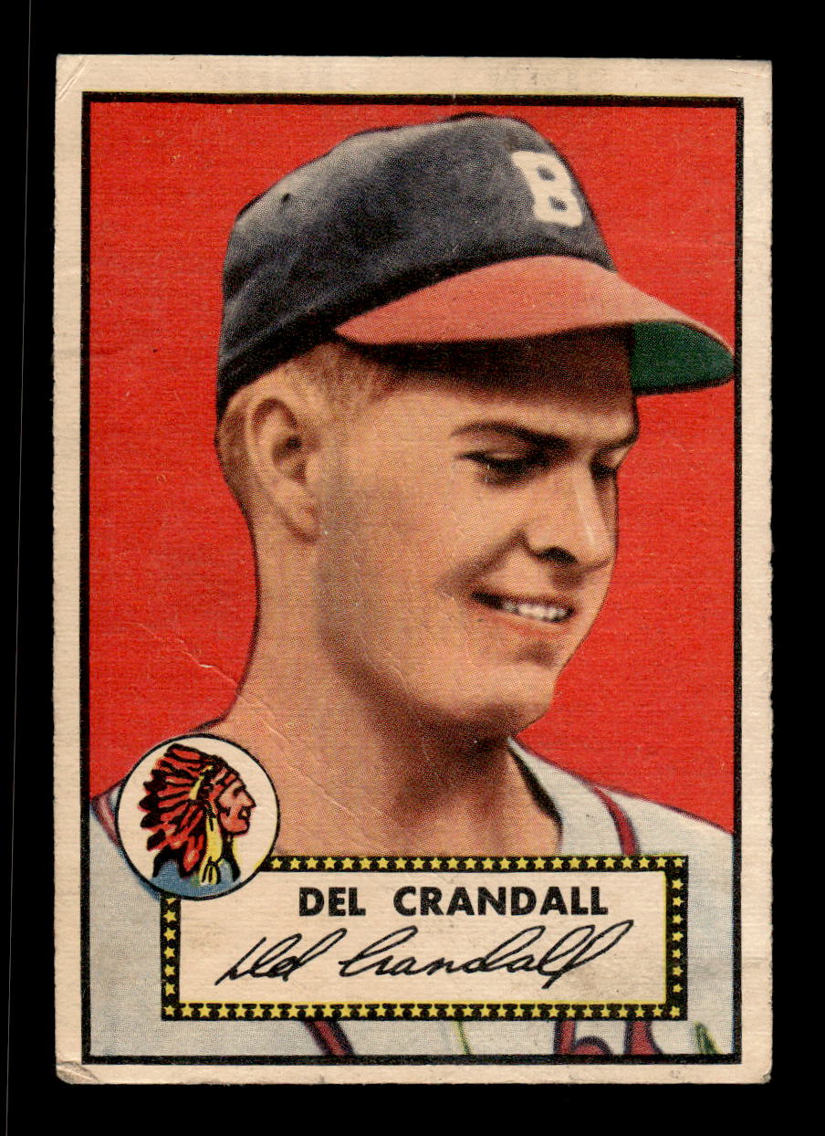 1952 Topps #162 Del Crandall Boston Braves LOW GRADE CS26015132