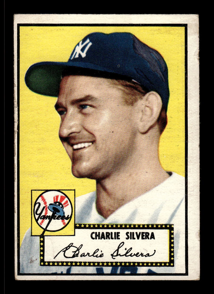 1952 Topps #168 Charlie Silvera New York Yankees LOW GRADE CS26015138