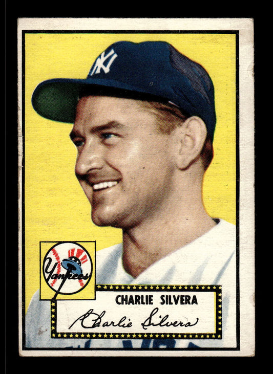 1952 Topps #168 Charlie Silvera New York Yankees LOW GRADE CS26015138