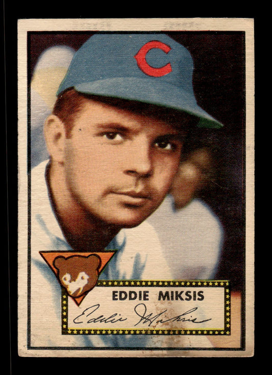 1952 Topps #172 Eddie Miksis Chicago Cubs LOW GRADE CS26015142