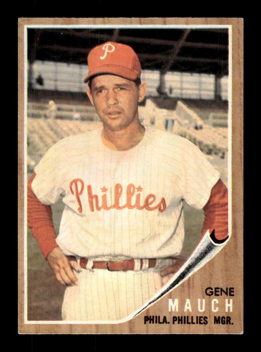 1962 Topps #374 Gene Mauch Philadelphia Phillies EX CS26015147
