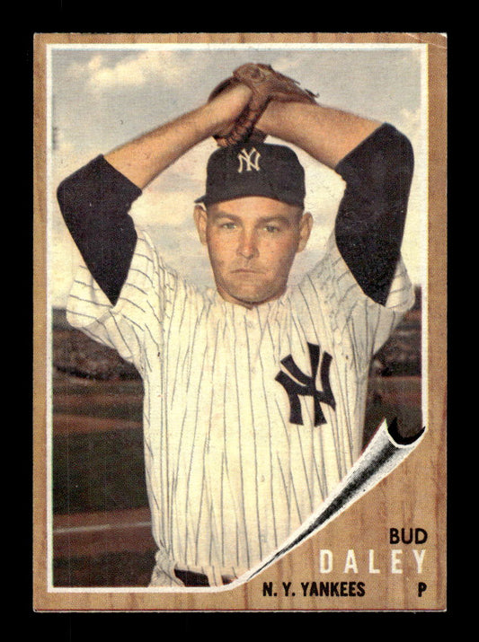 1962 Topps #376 Bud Daley New York Yankees EX CS26015149