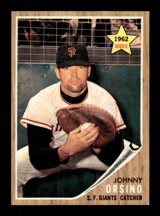 1962 Topps #377 Johnny Orsino San Francisco Giants EX CS26015150