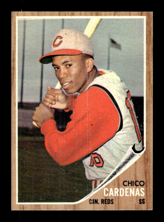 1962 Topps #381 Chico Cardenas Cincinnati Reds EX CS26015154