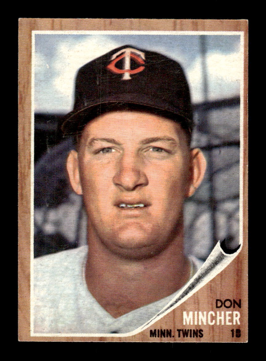 1962 Topps #386 Don Mincher Minnesota Twins EX CS26015158